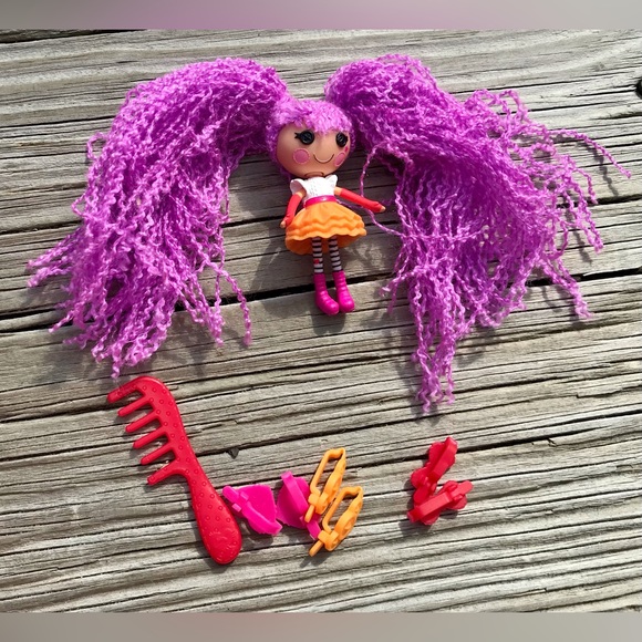 LALALOOPSY Spot Mittens Peanut Mini Dolls Loopy Hair Barrette Brush Accessories - Picture 5 of 10